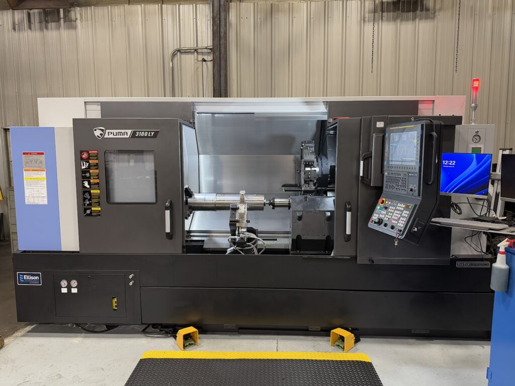 Doosan Puma CNC turning center in the Brilex machining department