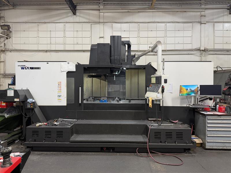 Hyundai WIA CNC vertical machining center in the Brilex machine shop